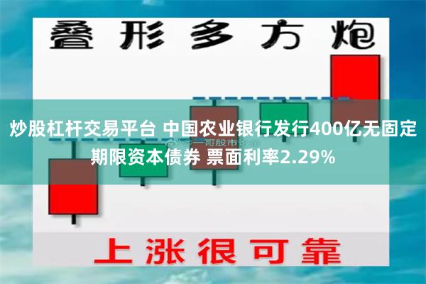 炒股杠杆交易平台 中国农业银行发行400亿无固定期限资本债券 票面利率2.29%