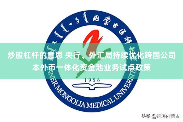 炒股杠杆的意思 央行、外汇局持续优化跨国公司本外币一体化资金池业务试点政策