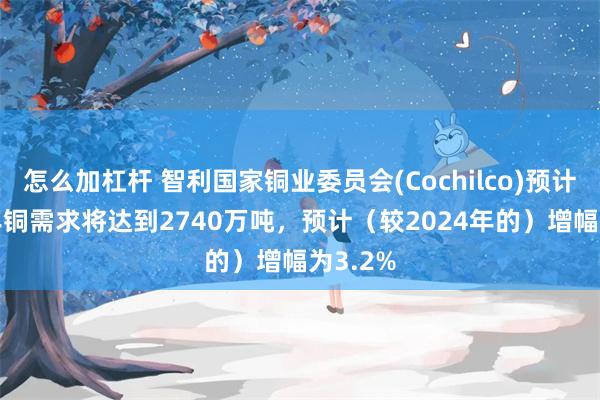 怎么加杠杆 智利国家铜业委员会(Cochilco)预计2025年铜需求将达到2740万吨，预计（较2024年的）增幅为3.2%